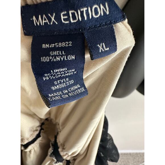 Vintage Black Lace Milkmaid Top XL – Sheer Mesh Peasant Blouse - Picture 7 of 7